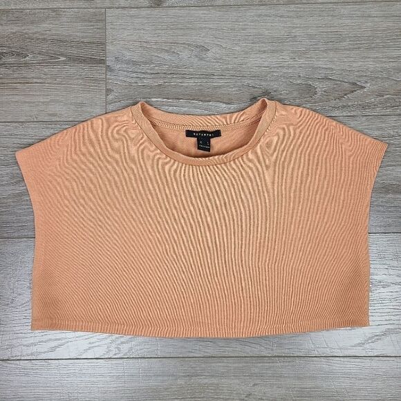Revamped Tan Sleeveless Cropped Sweater Large - Picture 11 of 16
